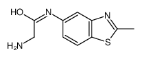 Acetamide, 2-amino-N-(2-methyl-5-benzothiazolyl)- (9CI) structure