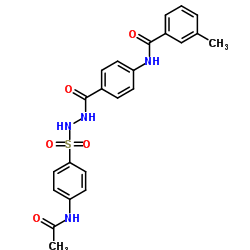 N-[4-({2-[(4-Acetamidophenyl)sulfonyl]hydrazino}carbonyl)phenyl]-3-methylbenzamide Structure