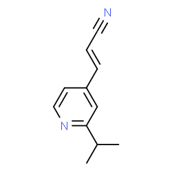 2-Propenenitrile,3-[2-(1-methylethyl)-4-pyridinyl]-(9CI) Structure