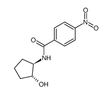 (+/-)-4-nitro-benzoic acid-(trans-2-hydroxy-cyclopentylamide) Structure