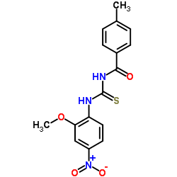 N-[(2-Methoxy-4-nitrophenyl)carbamothioyl]-4-methylbenzamide Structure