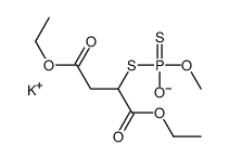 potassium,diethyl 2-[methoxy(oxido)phosphinothioyl]sulfanylbutanedioate Structure