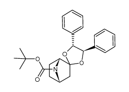 (1R,4S,4'R,5'R)-tert-butyl 4',5'-diphenyl-7-azaspiro[bicyclo[2.2.1]heptane-2,2'-[1,3]dioxolane]-7-carboxylate结构式