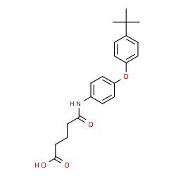 5-{[4-(4-tert-Butylphenoxy)phenyl]-amino}-5-oxopentanoic acid structure