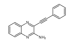 2-amino-3-phenylethynylquinoxaline Structure
