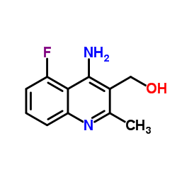 (4-Amino-5-fluoro-2-methyl-3-quinolinyl)methanol Structure