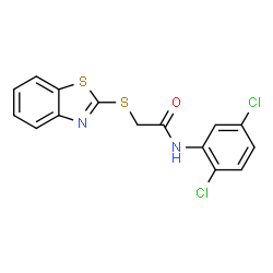 2-(1,3-Benzothiazol-2-ylsulfanyl)-N-(2,5-dichlorophenyl)acetamide结构式