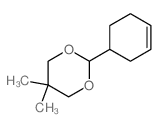 2-(1-cyclohex-3-enyl)-5,5-dimethyl-1,3-dioxane structure