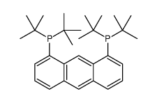 ditert-butyl-(8-ditert-butylphosphanylanthracen-1-yl)phosphane结构式
