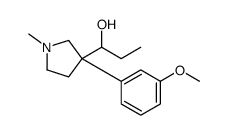 α-Ethyl-3-(3-methoxyphenyl)-1-methyl-3-pyrrolidinemethanol结构式