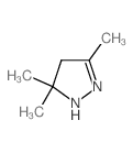 1H-Pyrazole, 4,5-dihydro-3,5,5-trimethyl- Structure