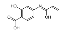 2-hydroxy-4-(prop-2-enoylamino)benzoic acid结构式