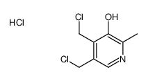 4,5-bis(chloromethyl)-2-methylpyridin-3-ol,hydrochloride Structure
