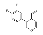 3-(3,4-difluorophenyl)-4-ethenyl-3,4-dihydro-2H-pyran结构式