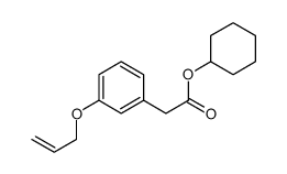 cyclohexyl 2-(3-prop-2-enoxyphenyl)acetate Structure