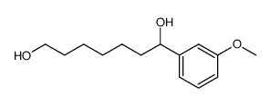 1-(3-methoxyphenyl)heptane-1,7-diol结构式