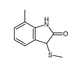 7-methyl-3-methylsulfanyl-1,3-dihydro-indol-2-one Structure