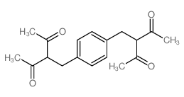 3-[[4-(2-acetyl-3-oxo-butyl)phenyl]methyl]pentane-2,4-dione结构式