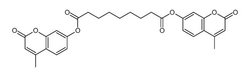 bis(4-methyl-2-oxochromen-7-yl) nonanedioate结构式