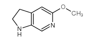 2,3-二氢-5-甲氧基-1H-吡咯[2,3-C]吡啶结构式