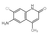 6-amino-7-chloro-4-methyl-1H-quinolin-2-one Structure