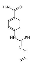 4-(3-烯丙基硫脲基)苯甲酰胺结构式