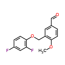 3-[(2,4-Difluorophenoxy)methyl]-4-methoxybenzaldehyde结构式