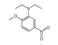 N,N-diethyl-2-methoxy-5-nitroaniline结构式