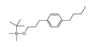 tert-butyl-[3-[4-(3-iodopropyl)phenyl]propoxy]-dimethylsilane Structure