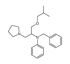 N-benzyl-N-[1-(2-methylpropoxy)-3-(pyrrolidin-1-yl)propan-2-yl]aniline结构式