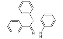 Benzenecarbohydrazonothioic acid, N-phenyl-, phenyl ester结构式