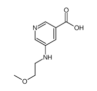 3-Pyridinecarboxylicacid,5-[(2-methoxyethyl)amino]-(9CI) Structure