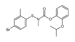 (2-propan-2-yloxyphenyl) N-(4-bromo-2-methylphenyl)sulfanyl-N-methylcarbamate结构式