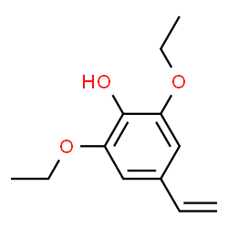 Phenol, 4-ethenyl-2,6-diethoxy- (9CI)结构式