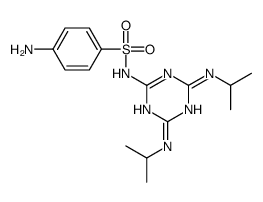 4-amino-N-[4,6-bis(propan-2-ylamino)-1,3,5-triazin-2-yl]benzenesulfonamide Structure