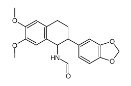 N-(2-benzo[1,3]dioxol-5-yl-6,7-dimethoxy-1,2,3,4-tetrahydro-naphthalen-1-yl)-formamide Structure