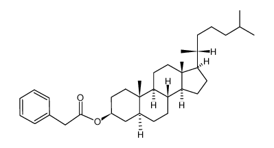 phenyl-2 acetate de 5α-cholestanyl-3β结构式