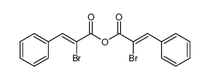 α-bromo-trans-cinnamic acid-anhydride Structure