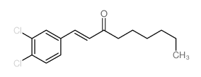 1-(3,4-dichlorophenyl)non-1-en-3-one structure