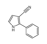 2-phenyl-1H-pyrrole-3-carbonitrile结构式