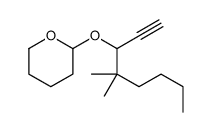 2-(4,4-dimethyloct-1-yn-3-yloxy)oxane结构式