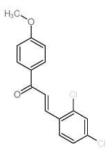 2-Propen-1-one,3-(2,4-dichlorophenyl)-1-(4-methoxyphenyl)-结构式