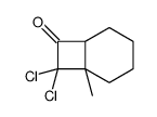 (1R,6S)-7,7-dichloro-6-methylbicyclo[4.2.0]octan-8-one结构式