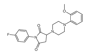 1-(4-fluorophenyl)-3-[4-(2-methoxyphenyl)piperazin-1-yl]pyrrolidine-2,5-dione Structure