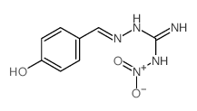 hydroxy-oxo-[[N-[(4-oxo-1-cyclohexa-2,5-dienylidene)methylamino]carbamimidoyl]amino]azanium Structure
