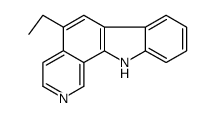 5-ethyl-11H-pyrido[3,4-a]carbazole结构式
