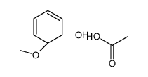 acetic acid,(1R,6R)-6-methoxycyclohexa-2,4-dien-1-ol结构式