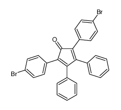 2,5-Bis(4-bromophenyl)-3,4-diphenylcyclopenta-2,4-dienone Structure