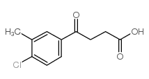 4-(4-氯-3-甲基苯基)-4-氧丁酸结构式