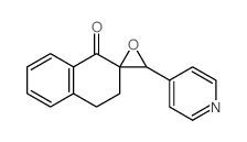 3'-pyridin-4-ylspiro[3,4-dihydronaphthalene-2,2'-oxirane]-1-one结构式